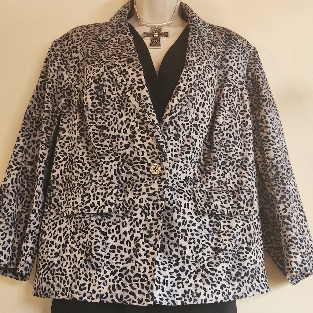 Pre-owned Cato Animal Print Blazer 18/20
